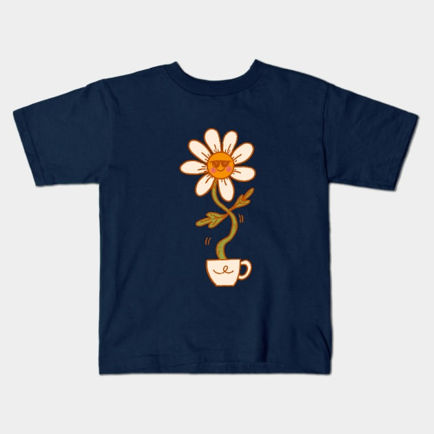 Dancing Daisy Kids T-Shirt by Fluffymafi